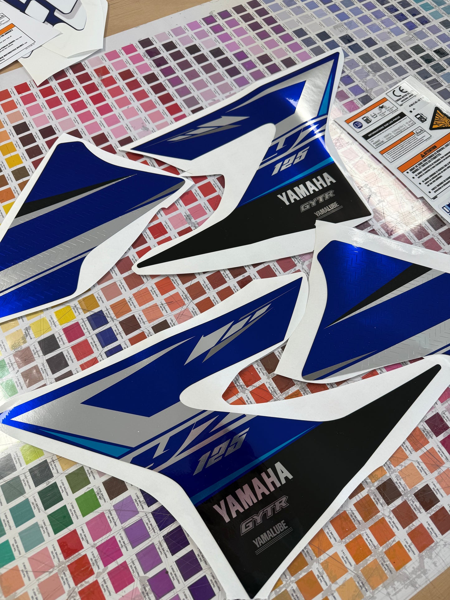 Kit deco 125 yz 2020 type Origine chrome compatible 2015 2021