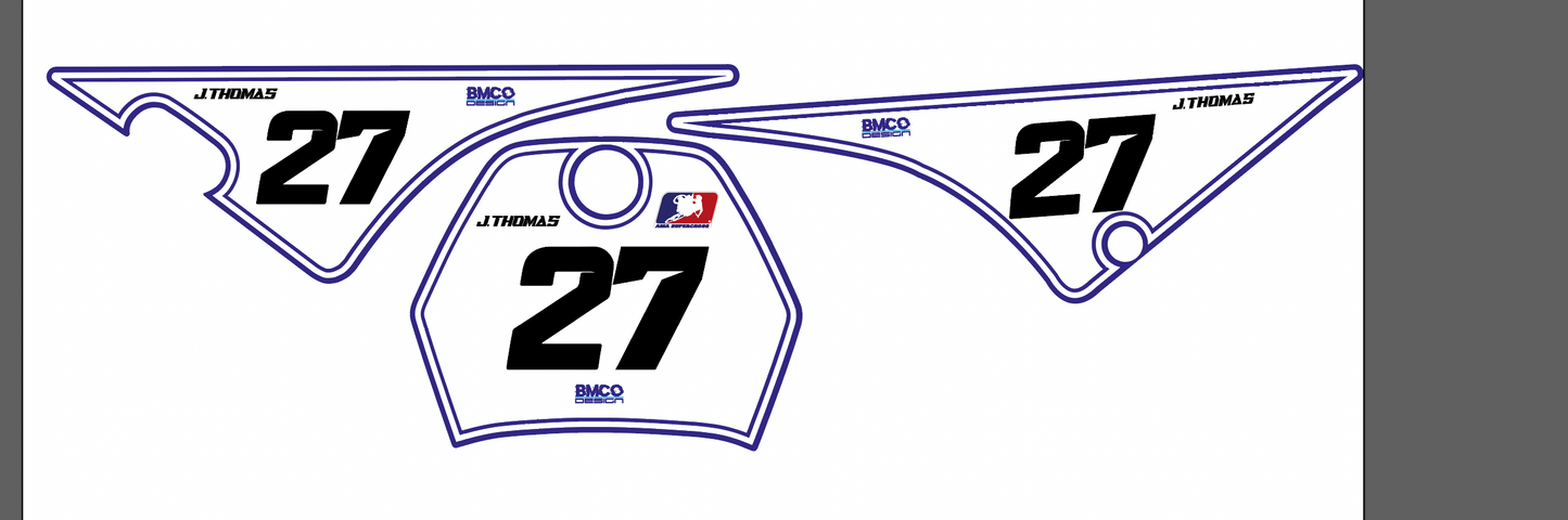 Fond de plaque piwi 80 personnalisée