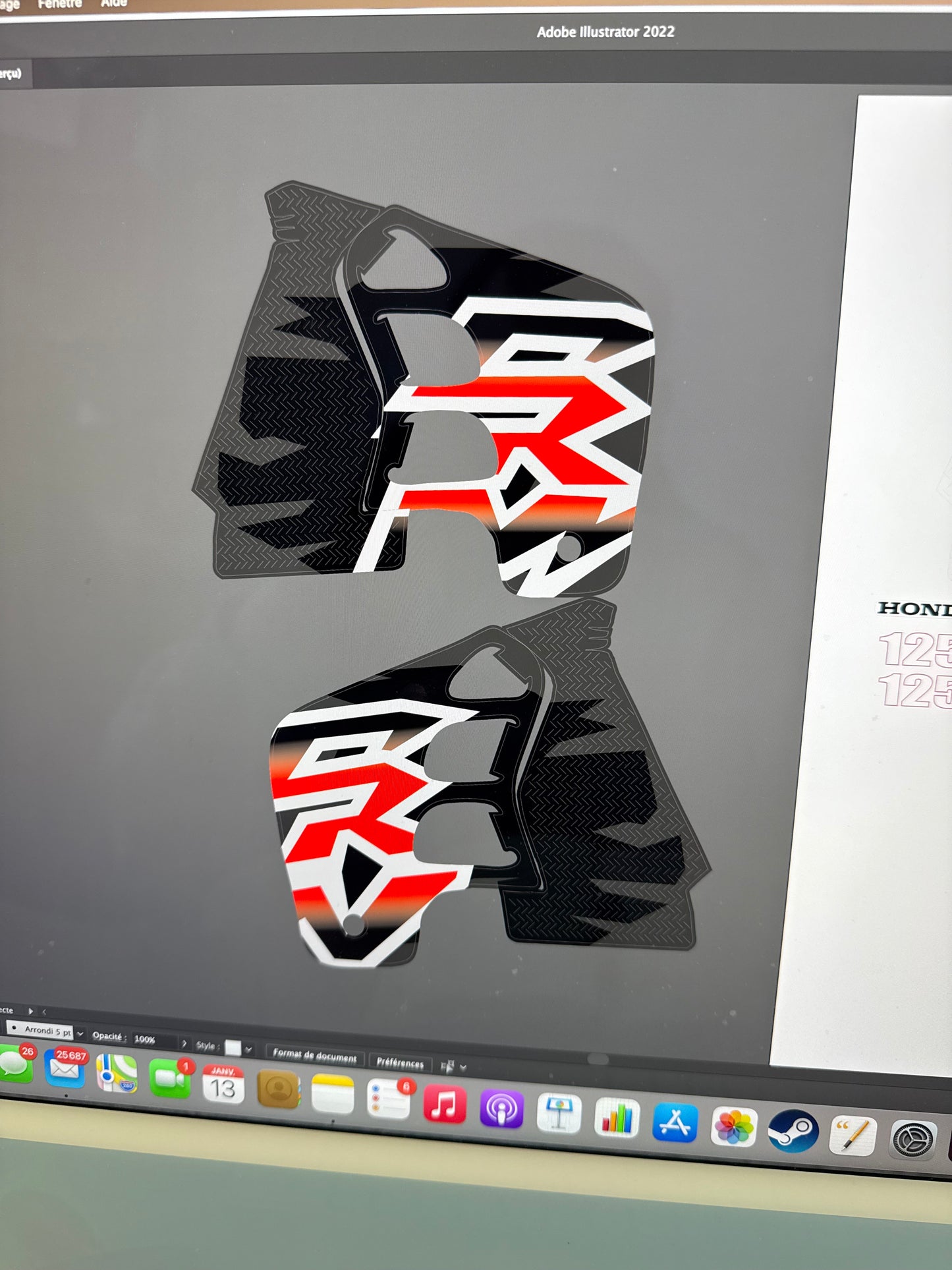 Kit deco 125 crm 1999 black