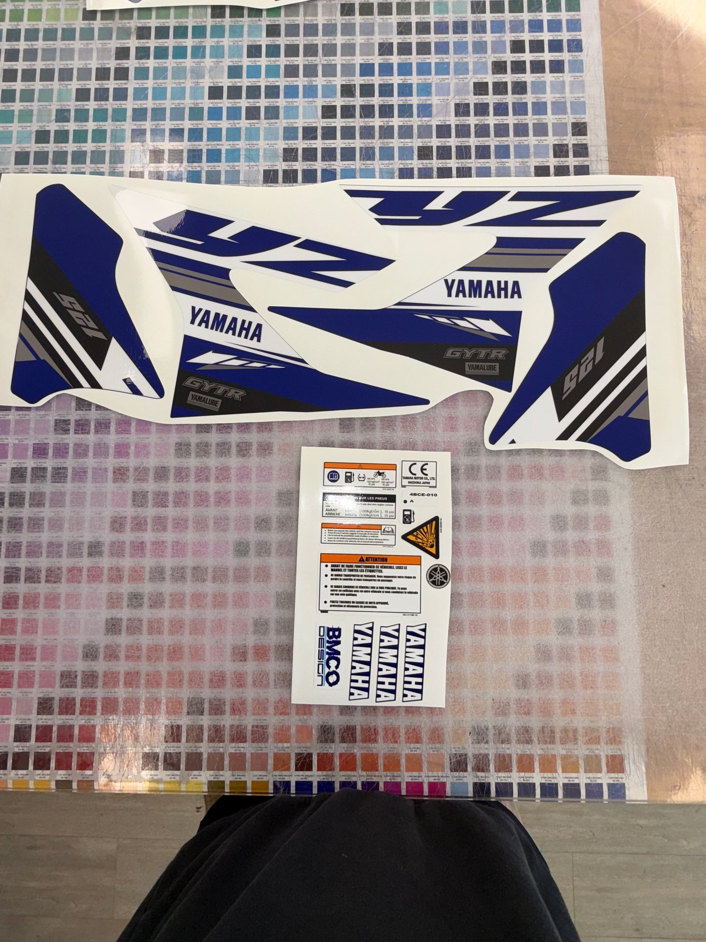 Kit plastique 125 yz 2019+kit déco origine 2019