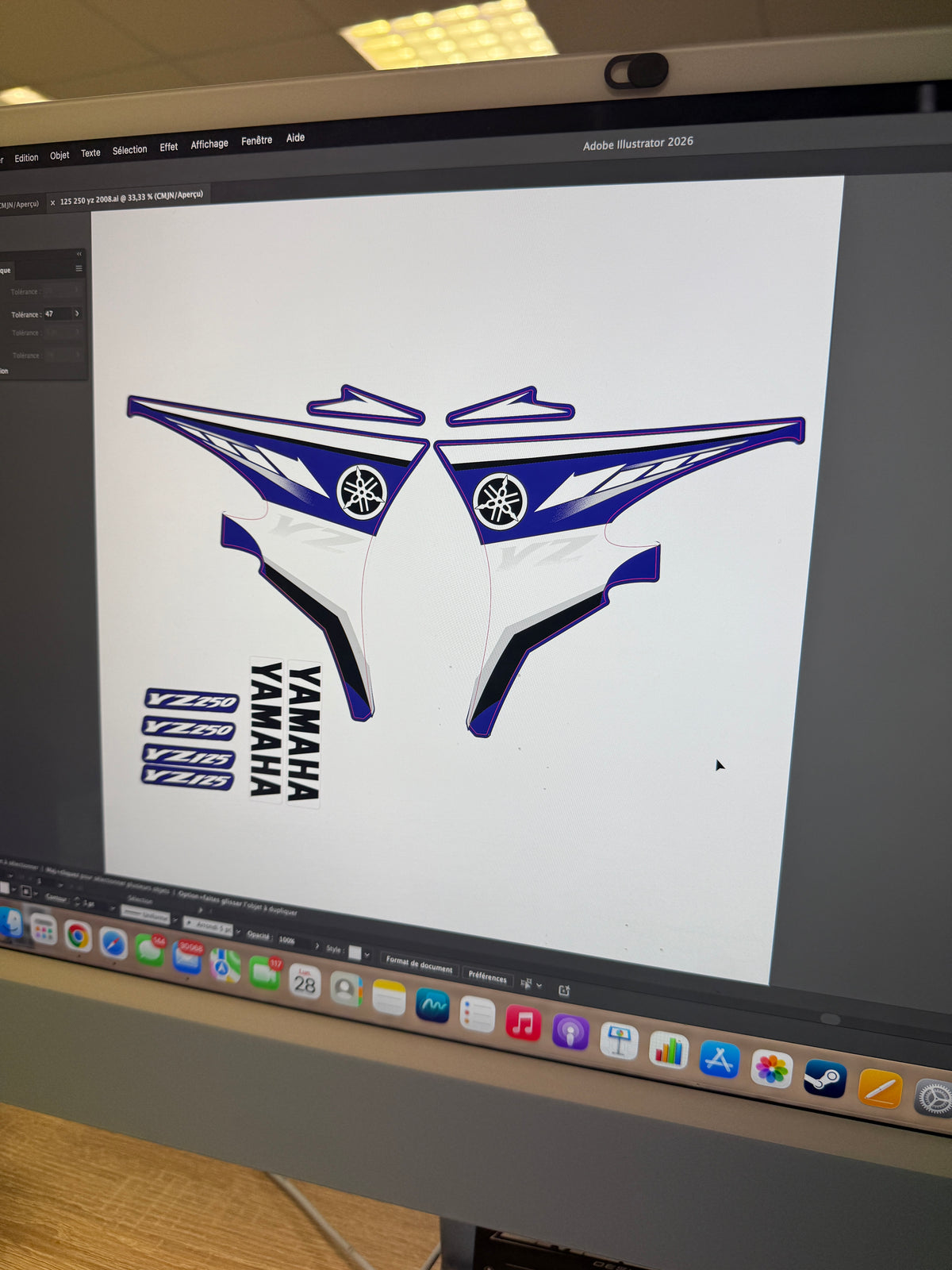 Kit déco 125/250 yz 2008