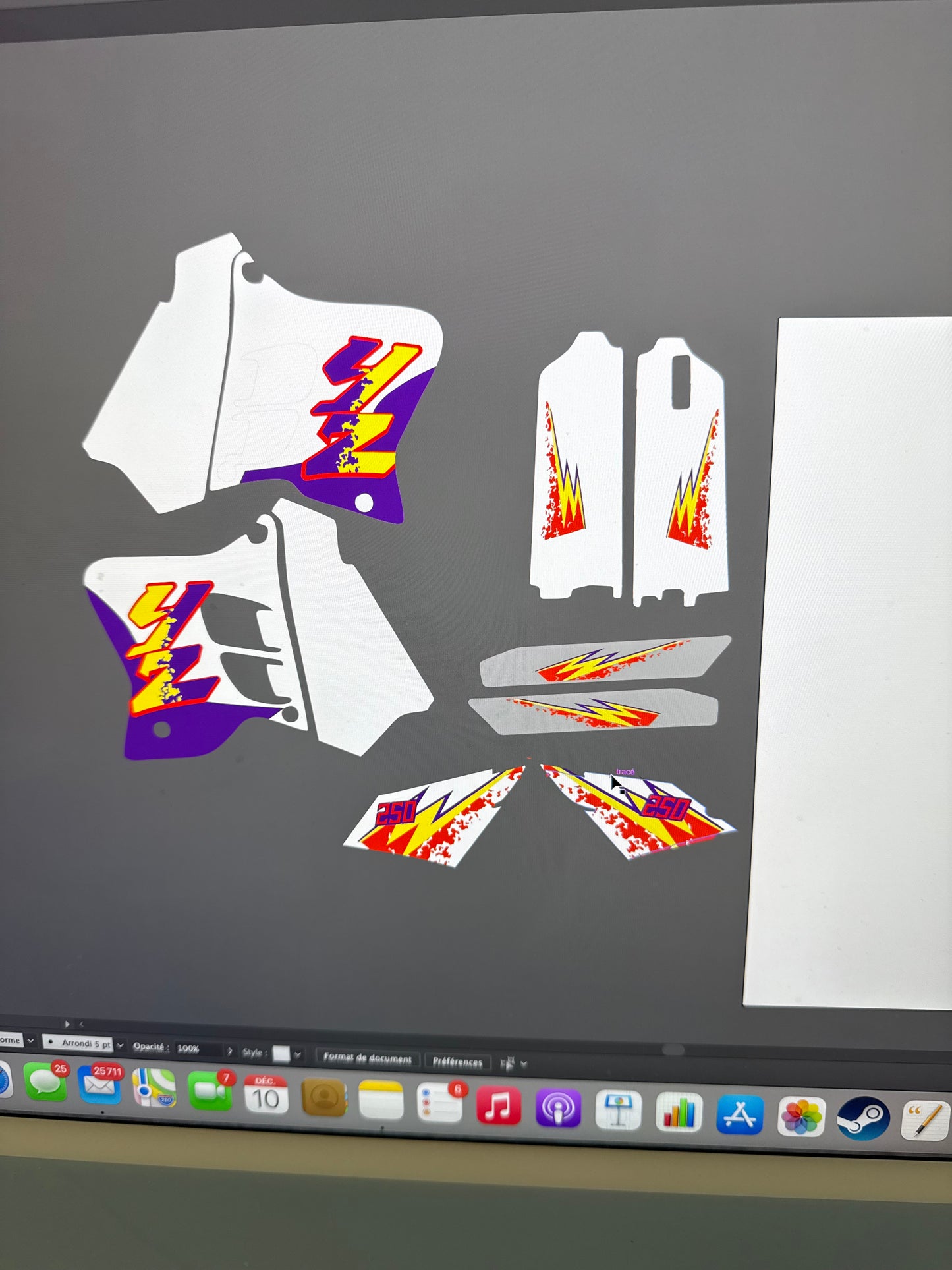 Kit déco 250 yz 1994 replica origine