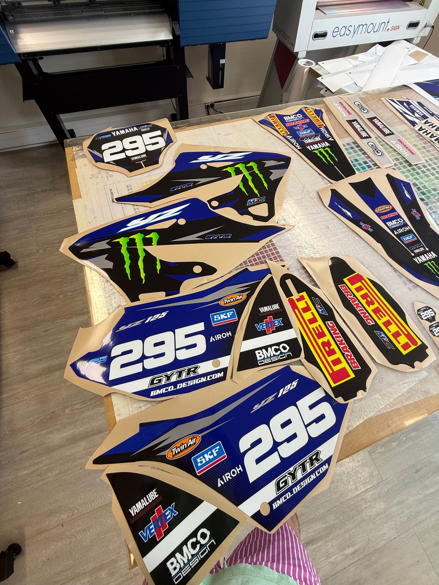 Kit déco 100% perso Monster 125 yz 2015-2017 gb avant 2022