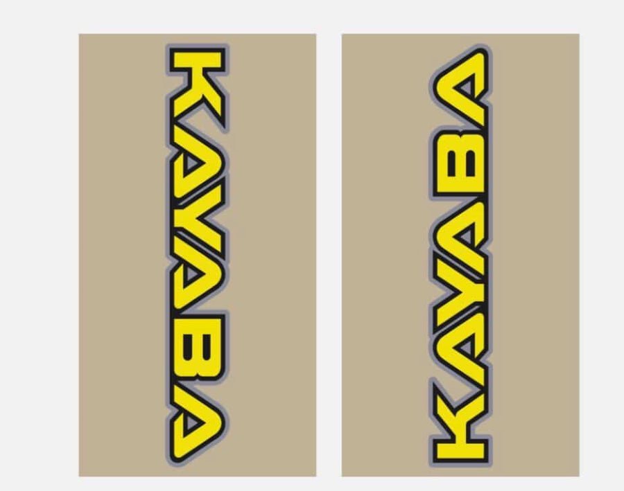 Stickers fourreau de fourche kayaba bleu