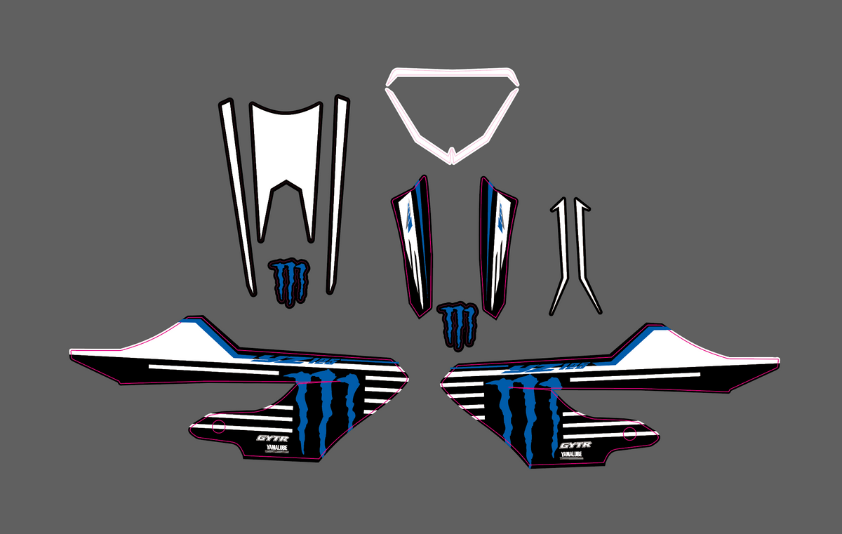 Kit déco 125 yz 2022 - 2027 Monster semie perso