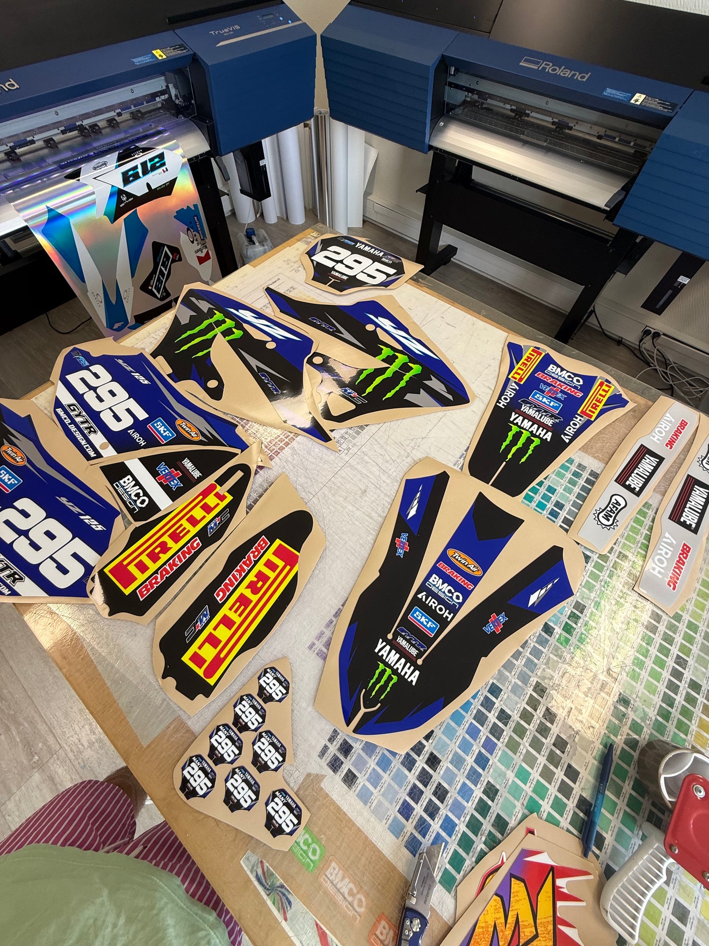 Kit déco 100% perso Monster 125 yz 2015-2017 gb avant 2022