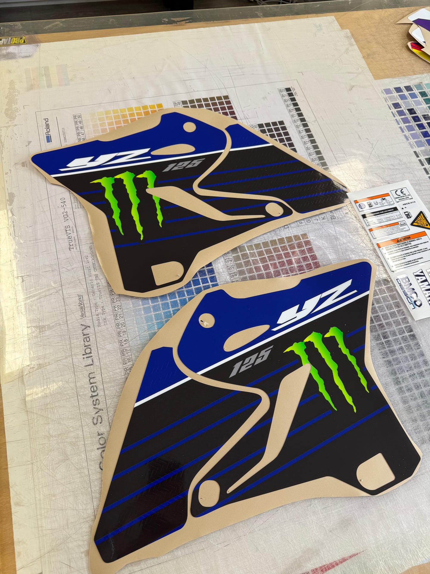 Kit déco 250 yz 2015 perso monster
