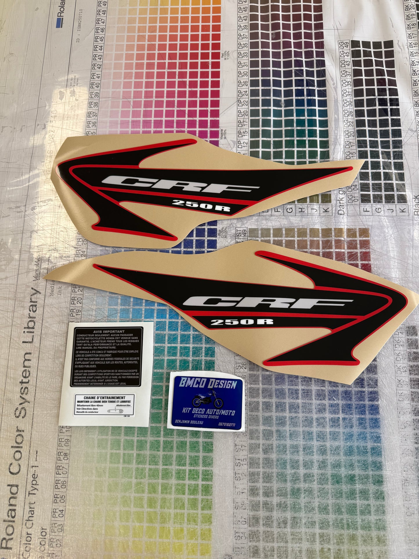 Kit déco 250 crf 2005 replica origine