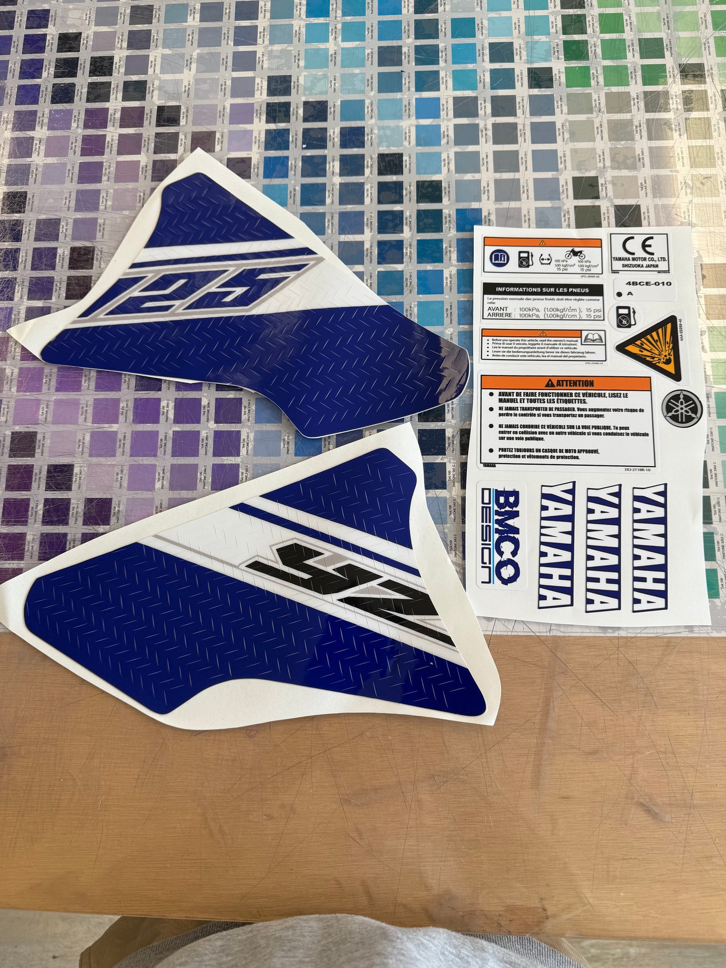Stickers réservoir 125 yz 2016