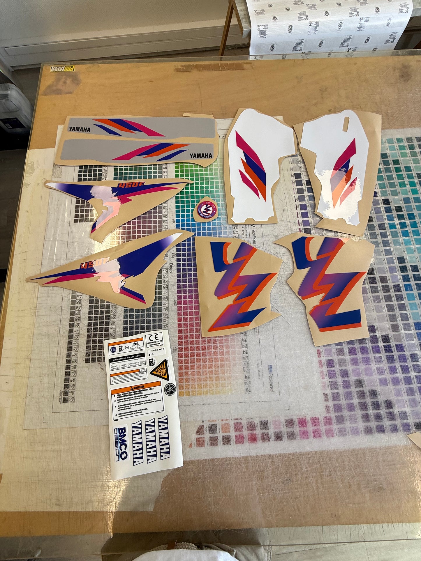 Kit déco 450 yzf 2024 50th