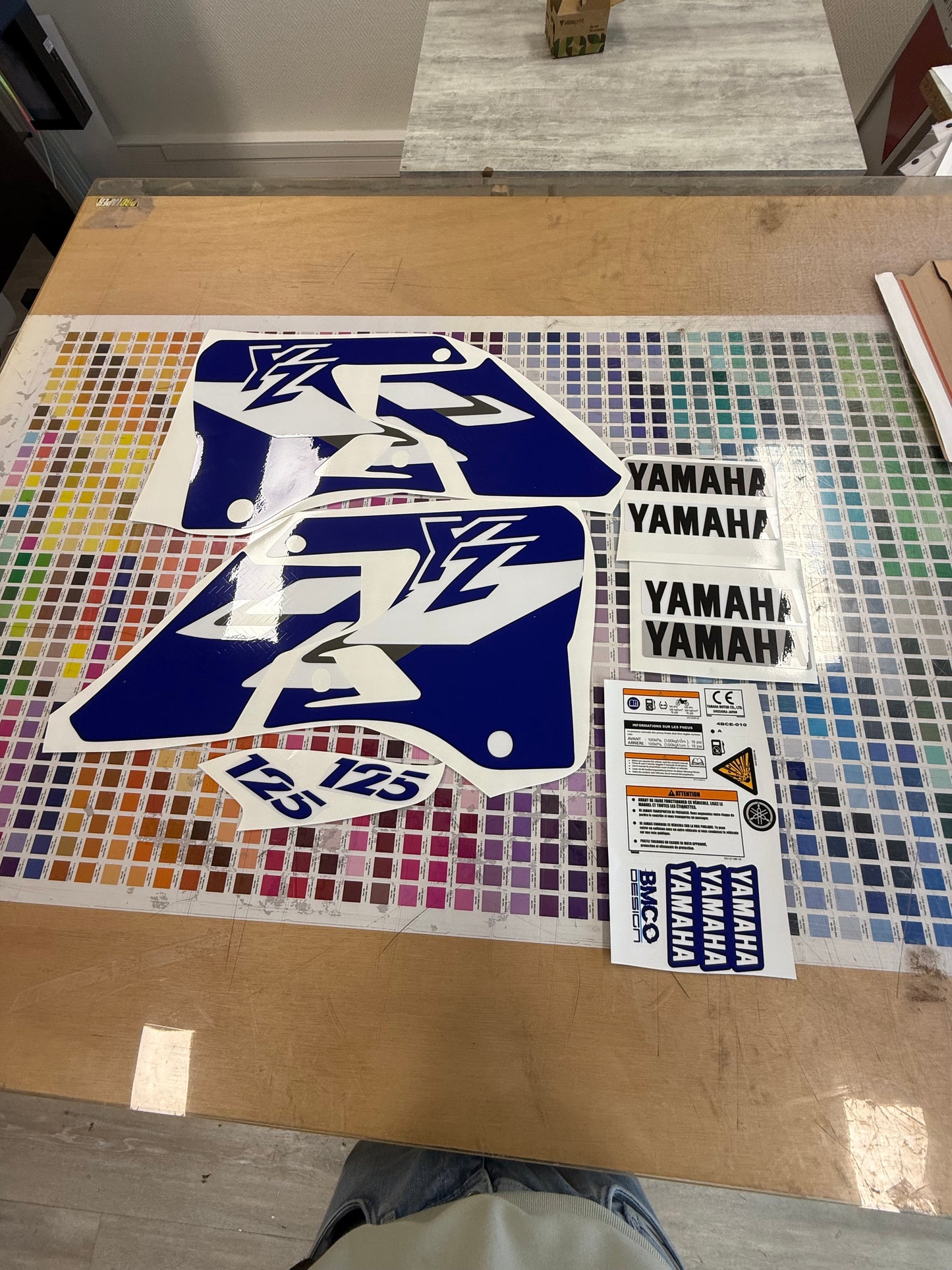 Kit déco 125 yz 1998 1999 replica origine