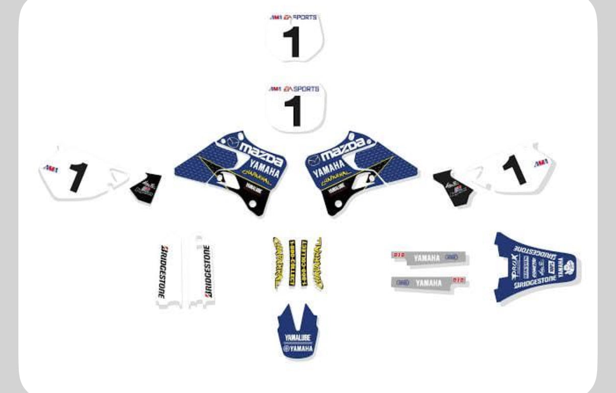 Kit déco 100% perso 125 yz 2001