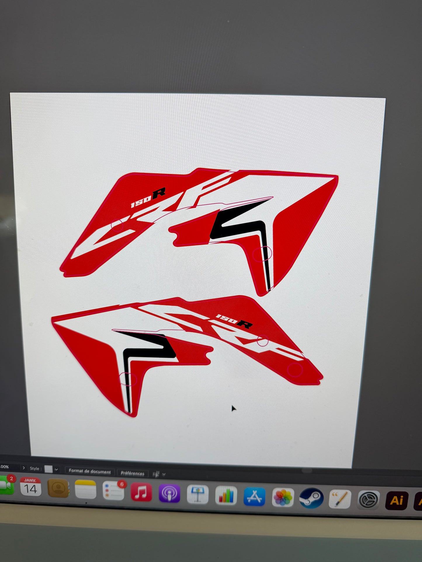 Kit déco 150 crf 2019 origine