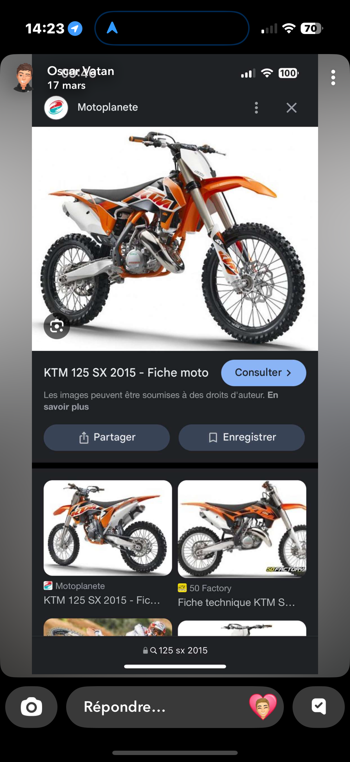 Kit déco 125 sx 2015 refabrication de l’origine