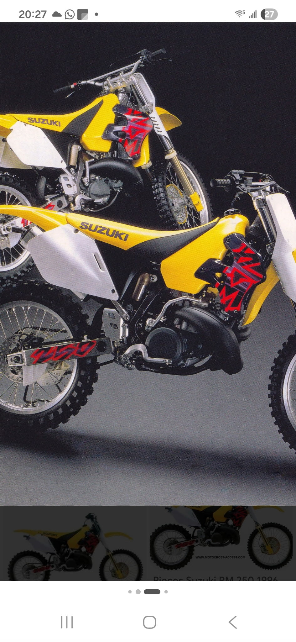 Kit déco 250 rm 1996 replica origine