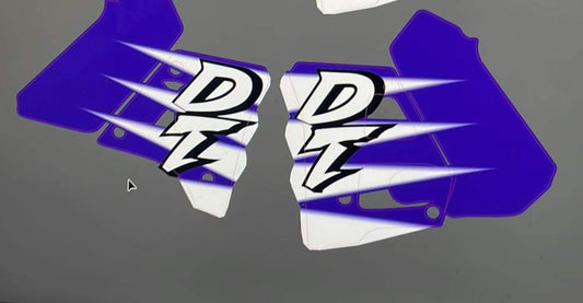 Kit deco dtr 1997 personnalisé bleu et blanc