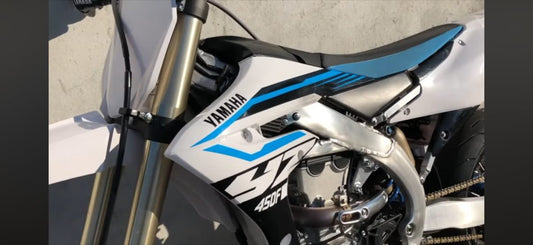 Kit déco 450 yzf 2018 usa bleu turquoise et blanc