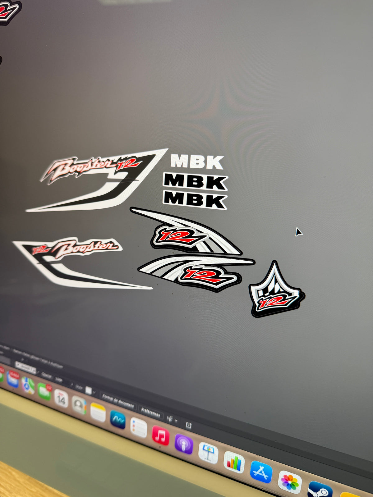 Kit déco mbk booster 12 pouces
