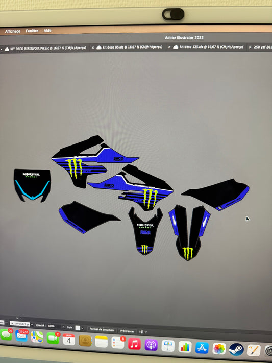 Kit déco 85 yz 2022-2026 monster