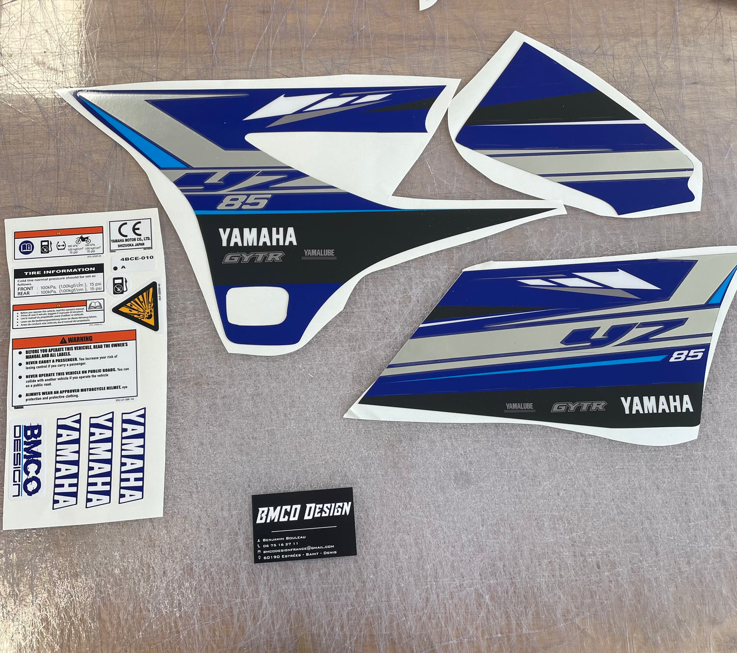 Kit deco 85 yz 2020 chrome compatible 2014 2021 type Origine