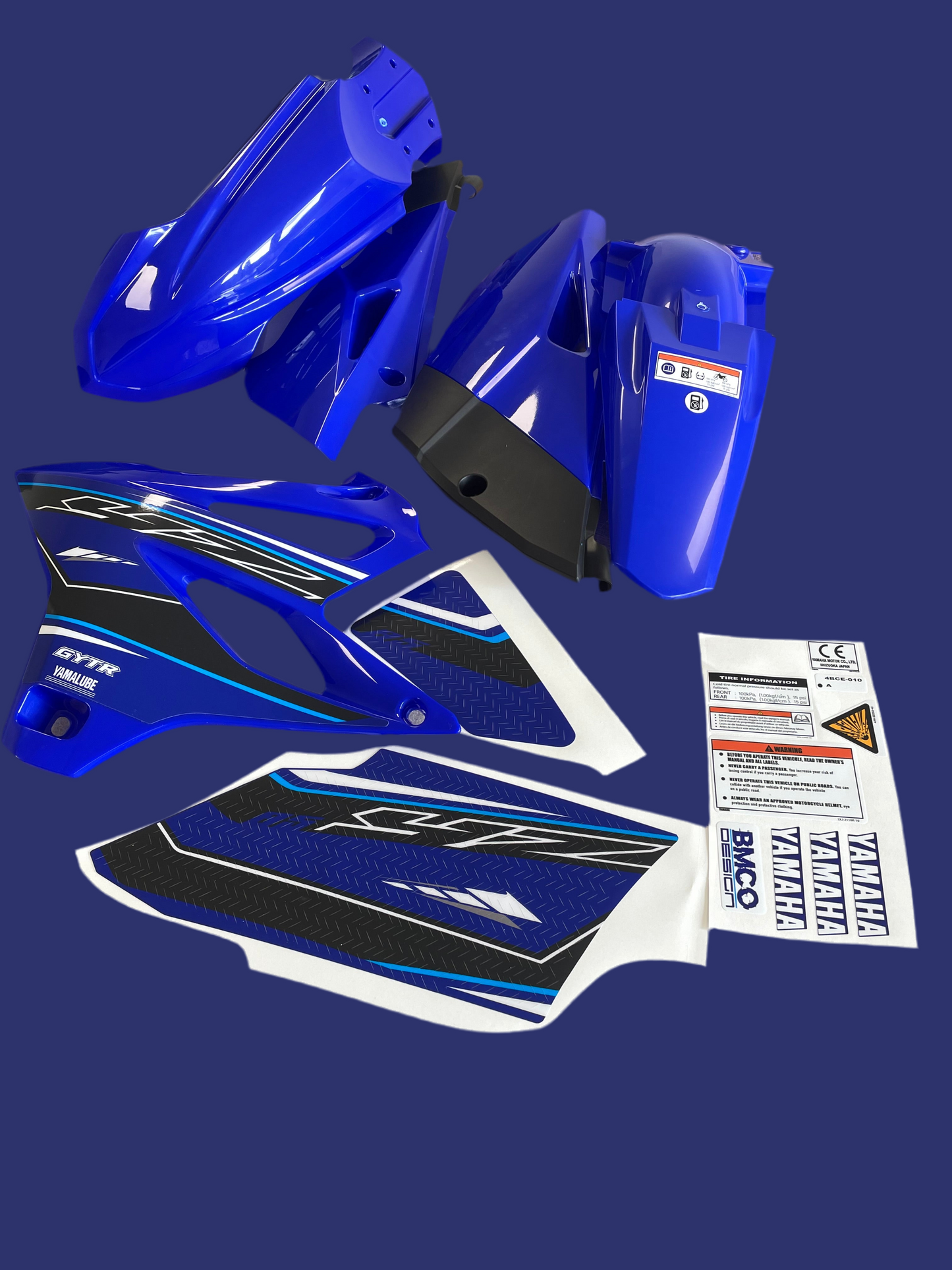 Kit plastique + kit déco 85 yz 2021 réplique de la déco origine