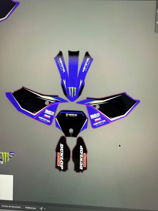 Stickers yz face avant Yzf