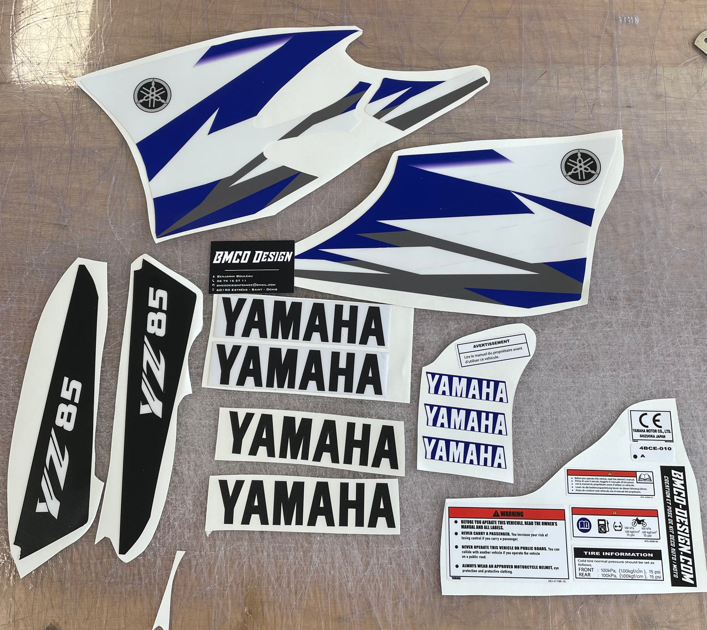kit deco 85 yz 2006 type origine