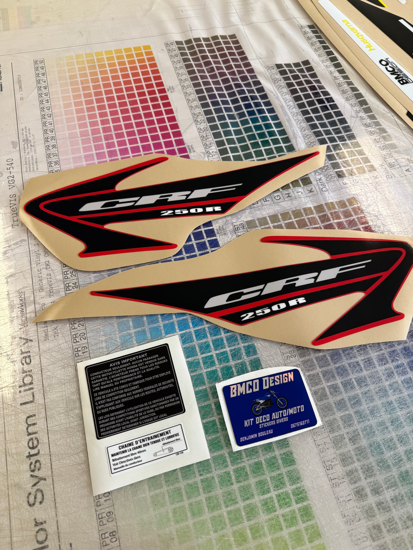 Kit déco 250 crf 2005 replica origine