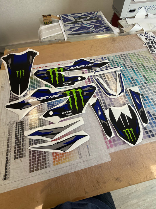 Kit déco 125 yz 2025 Monster édition réplique de l’origine