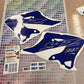 Kit plastique restyler 125 yz 2008- 2021 style 2022+ avec kit déco yz 2022
