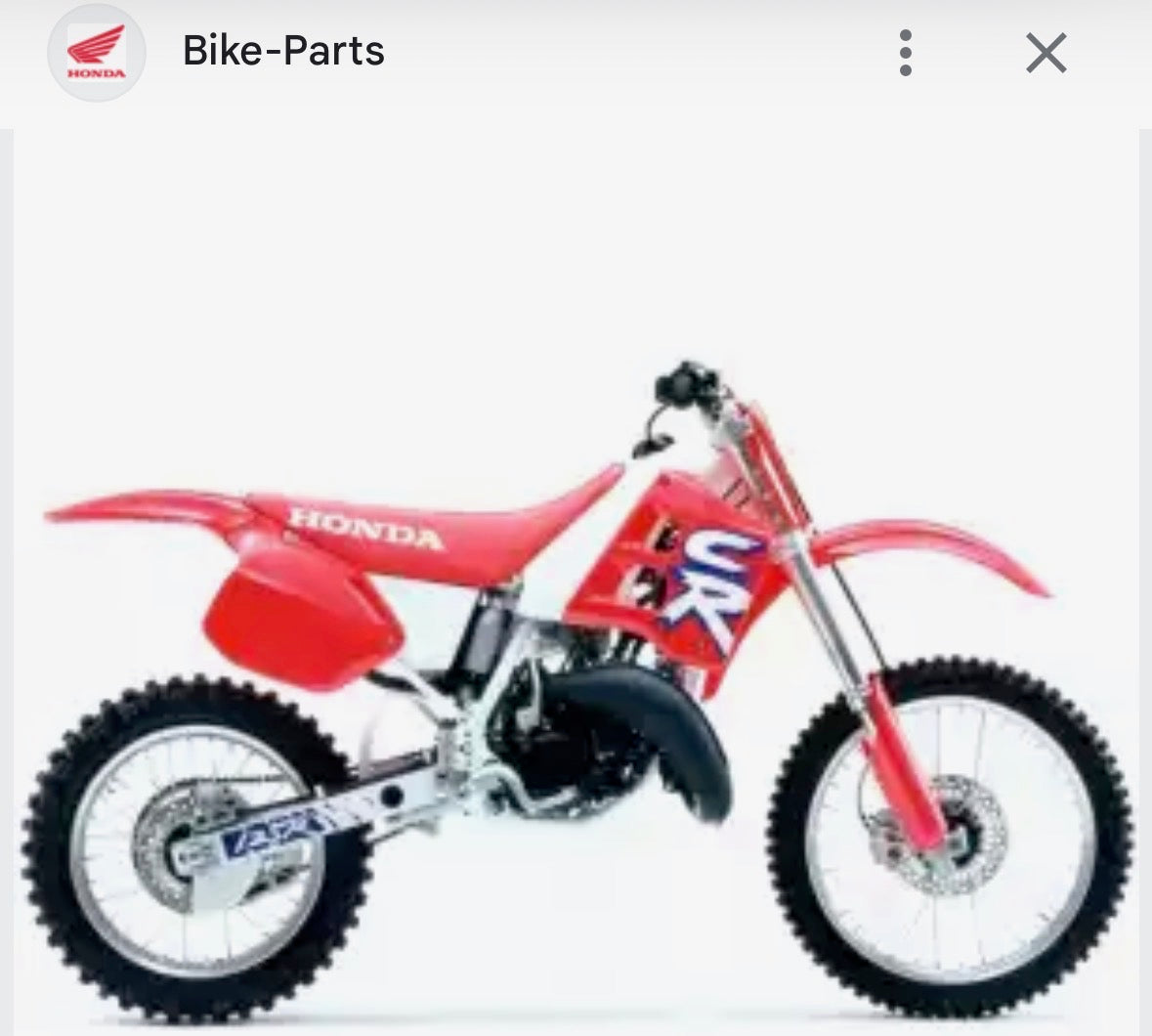 Kit plastique + kit déco 125 cr 1992