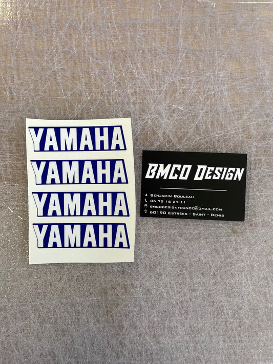 Planche 4 stickers Yamaha