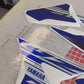 Kit déco 250 yz 2019 origine chrome + blanc